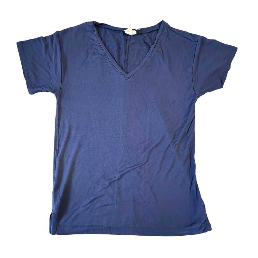 Loft Lounge Short Sleeve V-neck shirt- EUC